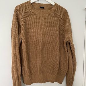 Men’s Jcrew Crewneck Sweater in Tan